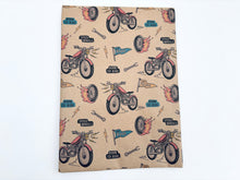 Load image into Gallery viewer, Motorbikes - Recycled Kraft Wrapping Paper