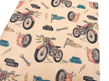 Load image into Gallery viewer, Motorbikes - Recycled Kraft Wrapping Paper