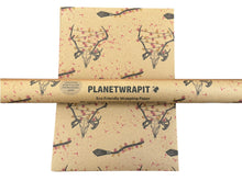 Load image into Gallery viewer, Christmas Broomstick - Recycled Kraft Wrapping Paper
