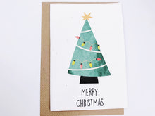 Load image into Gallery viewer, Christmas Tree with Lights - Plantable Christmas Seed Card