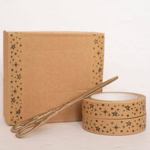Load image into Gallery viewer, Black Stars - Biodegradable Paper Tape