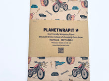 Load image into Gallery viewer, Motorbikes - Recycled Kraft Wrapping Paper