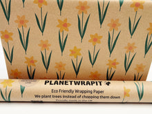 Load image into Gallery viewer, Daffodil - Recycled Kraft Wrapping Paper