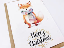 Load image into Gallery viewer, Christmas Fox - Plantable Christmas Seed Card