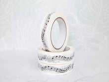 Load image into Gallery viewer, Two rolls of tape with musical note design on a light gray background