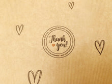 Load image into Gallery viewer, 'Thank you - Handmade with Love' paper - Printed Business Packaging Kraft Paper