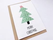 Load image into Gallery viewer, Christmas Tree Snowy - Plantable Christmas Seed Card