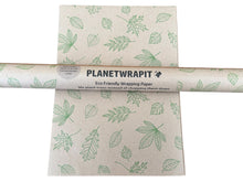 Load image into Gallery viewer, Green Leaf - Recycled Kraft Wrapping Paper