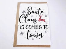 Load image into Gallery viewer, Santa Claus is coming to town - Plantable Christmas Seed Card