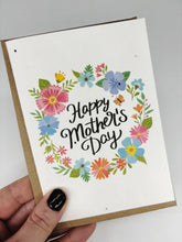 Load image into Gallery viewer, Mothers Day Flower Wreath Card