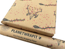 Load image into Gallery viewer, Christmas Broomstick - Recycled Kraft Wrapping Paper