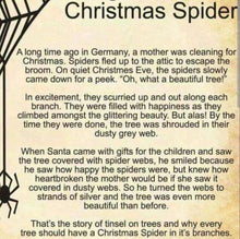 Load image into Gallery viewer, Christmas Spider Recycled Kraft Wrapping Paper