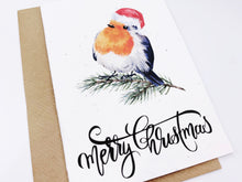 Load image into Gallery viewer, Christmas Robin 2 - Plantable Christmas Seed Card