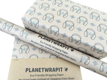 Load image into Gallery viewer, Headphones - Recycled Kraft Wrapping Paper