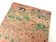 Load image into Gallery viewer, Christmas Dragons Recycled Kraft Wrapping Paper
