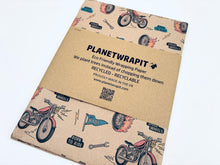 Load image into Gallery viewer, Motorbikes - Recycled Kraft Wrapping Paper