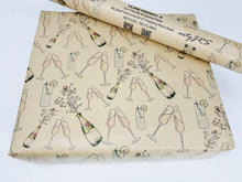 Load image into Gallery viewer, Celebration Drinks - Recycled Kraft Wrapping Paper