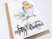 Load image into Gallery viewer, Christmas Robin 1 - Plantable Christmas Seed Card