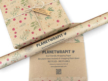 Load image into Gallery viewer, Christmas Berries - Recycled Kraft Wrapping Paper