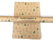 Load image into Gallery viewer, Christmas Fun - Recycled Kraft Wrapping Paper