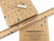 Load image into Gallery viewer, Christmas Fun - Recycled Kraft Wrapping Paper