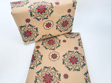 Load image into Gallery viewer, Welsh Nadolig Llawen Gift Wrap - Recycled Kraft Wrapping Paper