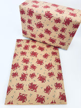 Load image into Gallery viewer, Christmas Welsh Dragon and Holly Gift Wrap - Recycled Kraft Wrapping Paper