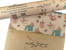 Load image into Gallery viewer, Party Pigs - Recycled Kraft Wrapping Paper