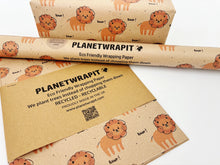 Load image into Gallery viewer, Lion - Recycled Kraft Wrapping Paper