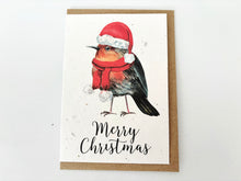 Load image into Gallery viewer, Christmas Robin - Plantable Christmas Seed Card
