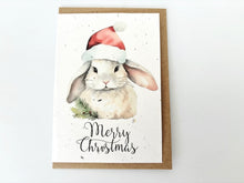 Load image into Gallery viewer, Christmas Bunny - Plantable Christmas Seed Card
