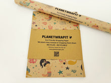 Load image into Gallery viewer, Mermaid - Recycled Kraft Wrapping Paper
