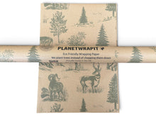 Load image into Gallery viewer, Christmas Stag - Recycled Kraft Wrapping Paper
