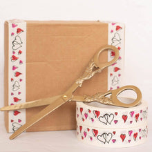 Load image into Gallery viewer, Red Hearts (24mm x 50m) - Biodegradable Parcel Tape