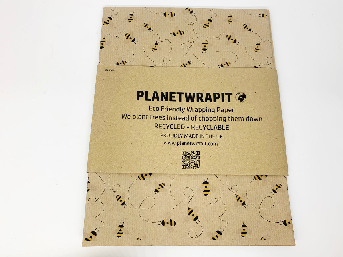 Eco Wrapping Paper With Bee Design – Helen Round