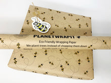 Load image into Gallery viewer, Bees - Recycled Kraft Wrapping Paper