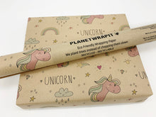 Load image into Gallery viewer, Unicorn - Recycled Kraft Wrapping Paper