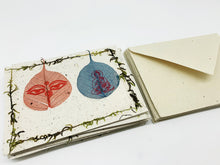 Load image into Gallery viewer, Himalayan Lotka Paper Bodhi Leaf Greetings Cards - 8 Blank Cards