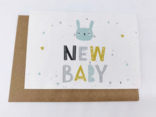 Load image into Gallery viewer, New Baby with Bunny - Plantable Greetings Seed Card