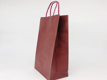 Load image into Gallery viewer, Kraft Paper Bottle Bag (Deep Red)