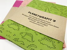 Load image into Gallery viewer, Dinosaur - Recycled Kraft Wrapping Paper