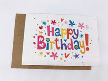 Load image into Gallery viewer, Happy Birthday Colourful - Plantable Greetings Seed Card