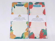 Load image into Gallery viewer, Recycled Shopping List Pad - Strawberries / Tropicana