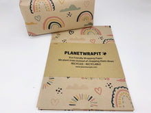 Load image into Gallery viewer, Rainbows and Hearts - Recycled Kraft Wrapping Paper