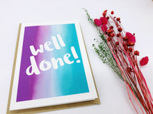 Load image into Gallery viewer, Well Done Occasion Card - 100% Recycled