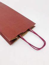 Load image into Gallery viewer, Kraft Paper Bottle Bag (Deep Red)
