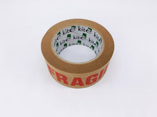 Load image into Gallery viewer, Brown Kraft Paper Recyclable Fragile Parcel Tape (50m x 50mm)