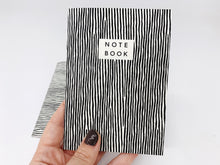 Load image into Gallery viewer, A Pair of A6 Recycled Note Books - Lines