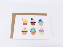 Load image into Gallery viewer, Plantable Greetings Seed Card - Cupcakes