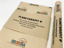 Load image into Gallery viewer, Trains - Recycled Kraft Wrapping Paper